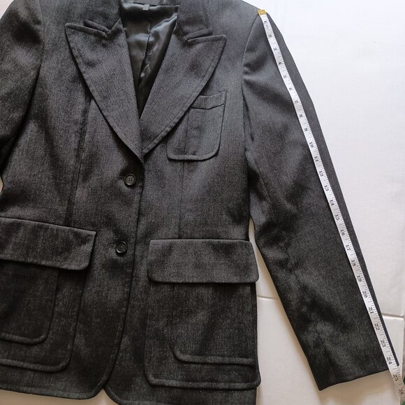 Bern and Mort Women’s 98% Wool Blend Gray Blazer Coat Size 10 - Picture 10 of 14